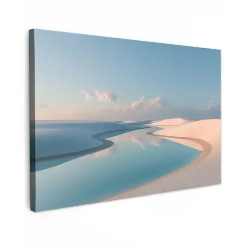 Duinen - Waterplas - Oneindige rust canvas 2cm klein -z3d
