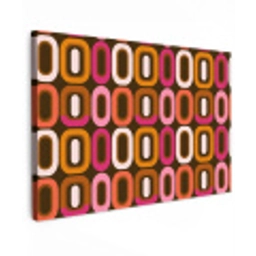 Modern - Retro - Kleurrijk Tuinposter op houten frame 2 cm dik klein 845 -3d