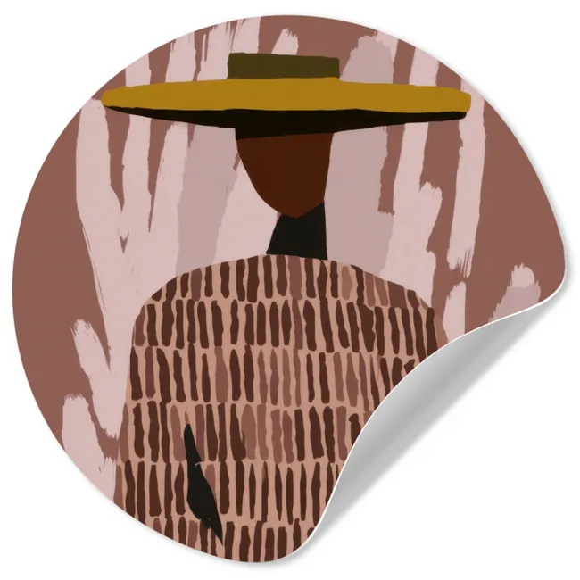 Behangcirkel - Abstract - Figuur - Illustratie - Hoed