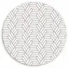 Grafisch - Patroon - Modern -  Opvallend Wandcirkel kunststof plaat 5mm dik klein 188 -3d