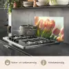 Tulpen - Roze - Zonnestralen keuken achterwand spatscherm klein -usp_NL