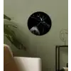 Hert - Zwart - Portret - Gewei - Dieren Wandcirkel kunststof plaat 5mm dik klein -sfeer3