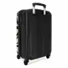 Abstract - Minimalistisch zwart NBS - Handbagage koffer - Kinderen Unisex middel -achterkant