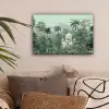 Tropische tuin - Koepelgebouw - Bloemen canvas 2cm klein -sfeer1