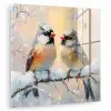 Vogels - Tak - Winter - Sneeuw plexiglas 5mm klein -zzzproduct_nieuw