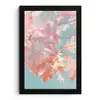 Eikenbladeren - Takken - Roze fotolijst zwart zonder passe partout klein -3d