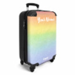 Pastel regenboog NBS - Handbagage koffer - Kinderen Unisex middel -productfoto_3d