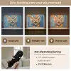Kat - Kleurrijk - Oranje - Blauw Light Box met batterij (Wandlamp) middel -USP_lichtkleurNL