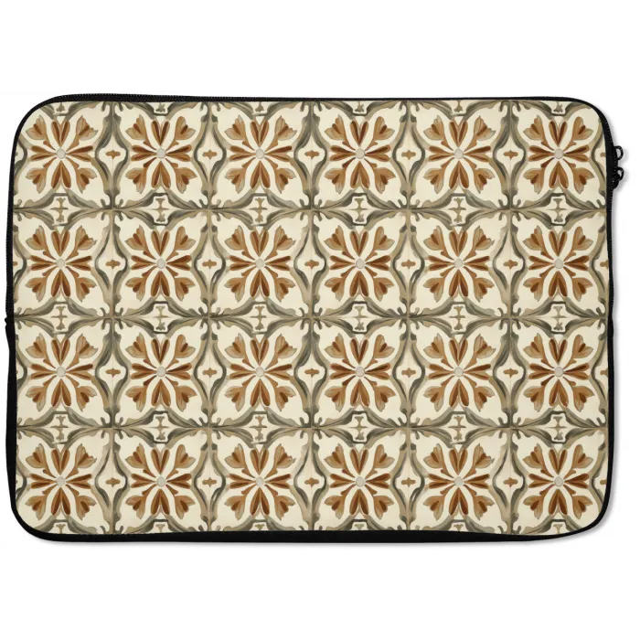 Siertegel - Patroon - Bruin laptophoes neopreen klein 279 -zkaufland3dotto
