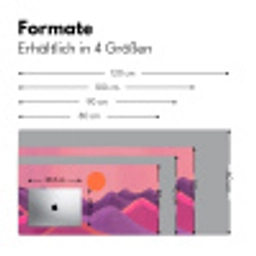 Zon - Heuvels - Paars - Abstract Muismat XXL klein -ysfeer5_duits