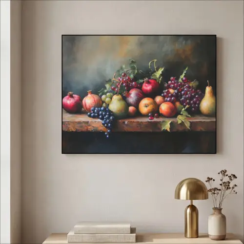 Rustiek - Stilleven - Fruit Textielframe - compleet frame klein -sfeer2