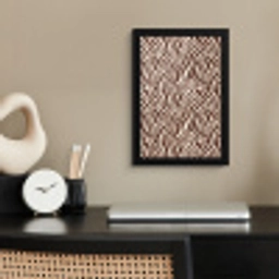 Zebra - Patroon - Zwart - Wit fotolijst zwart zonder passe partout klein 224 -sfeer1