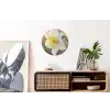 Narcis - Bloem - Minimalistisch Wandcirkel aluminium klein -kantoor