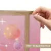 Planeten - Roze - Sterren Light Box met batterij (Wandlamp kind) middel -USP_websiteprintNL