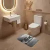 Ezel - Telefoon - Toilet - Zwart - Wit WCmat klein -sfeer3