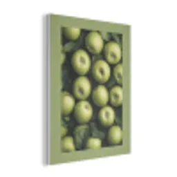 Appels - Groen - bladeren PET vilt klein -3d