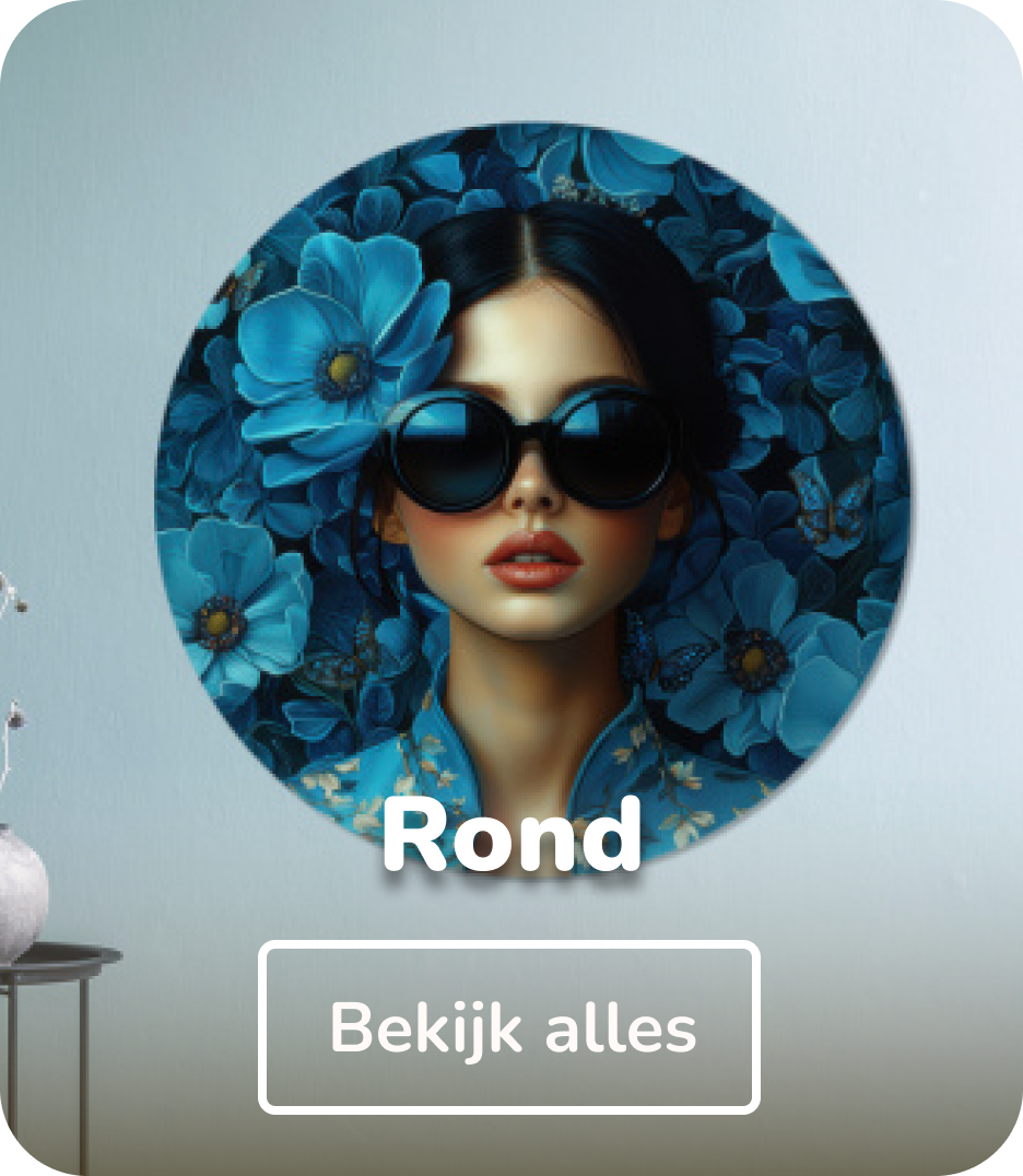 Aluminium schilderijen rond