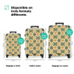 Keramiek - Verweerd - Kleurrijk NBS - Handbagage koffer - Volwassenen Unisex middel zzzzzzVergelijking_3FR