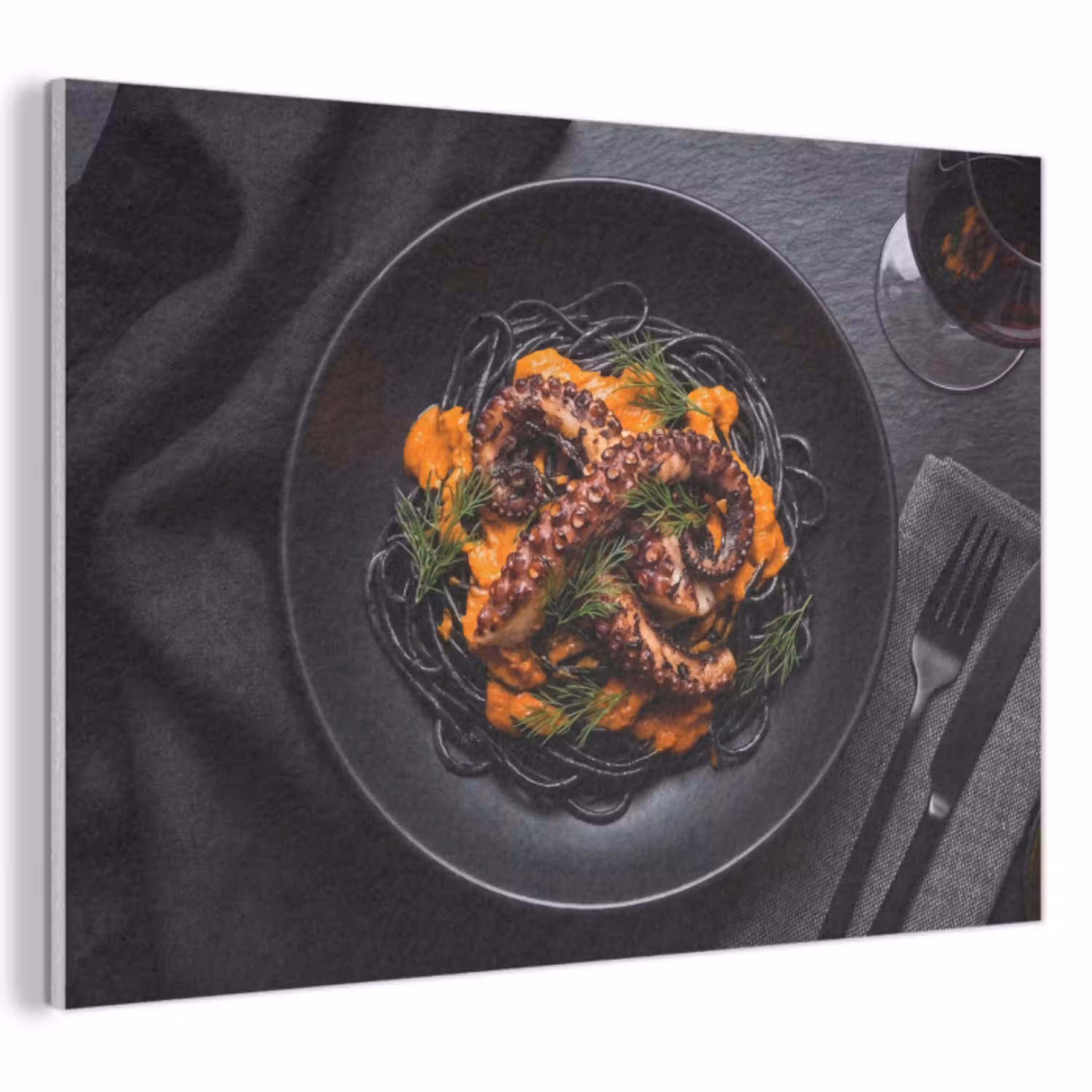 Eten - Octopus - Modern PET vilt klein -3d
