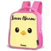 Kawai - Kuiken - Geel Kinderrugzak - Roze middel -schuin
