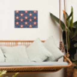Ster - Klassiek - Blauw tuinposter los doek klein 239 -sfeer7