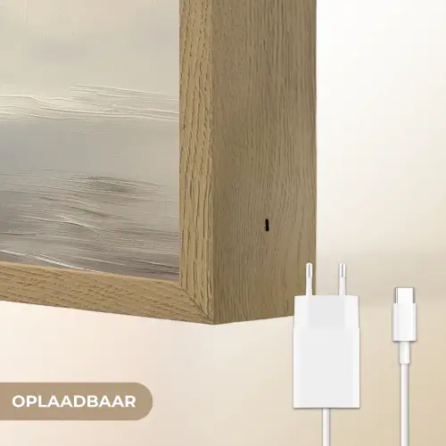 Zeilschip - Zee - Bewolkt Light Box met batterij (Wandlamp) middel -USP_websiteoplaadbaarNL