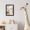 Cappuccino - Schuim - Schotel - Beige fotolijst zwart zonder passe partout klein -usfeer4_kinderkamer