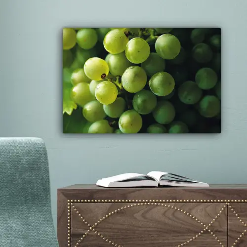 Druiven - Tros - Groen canvas 2cm klein -sfeer4