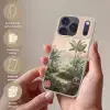 Tropisch landschap - palmbomen - Bloemen - Roze lucht Telefoonhoesje iPhone 17 Pro klein -sfeer3_NL