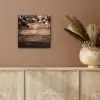 Kerstdecoratie - Houten - Dennenappel - Bruin aluminium wit klein -sfeer4