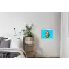 Drakenfruit - Blauw - Levendig textielposter latten blank klein -woonkamer