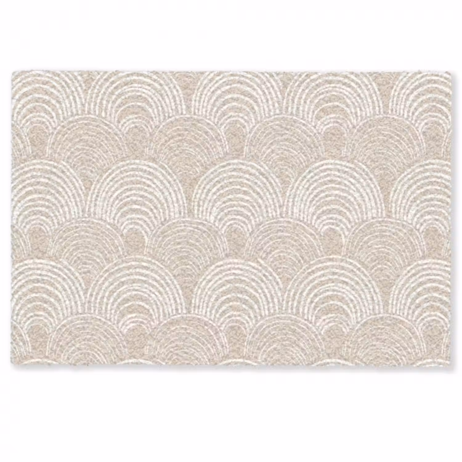 Fußmatte - Wellen - Textur - Beige