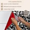 Driehoeken - Geometrisch - Zwart - Wit keuken achterwand spatscherm klein 900 -spatscherm_NL