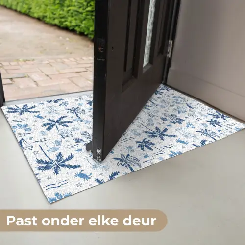 Zee - Strand - Blauw - Wit Deurmat klein 898 -USP_NL