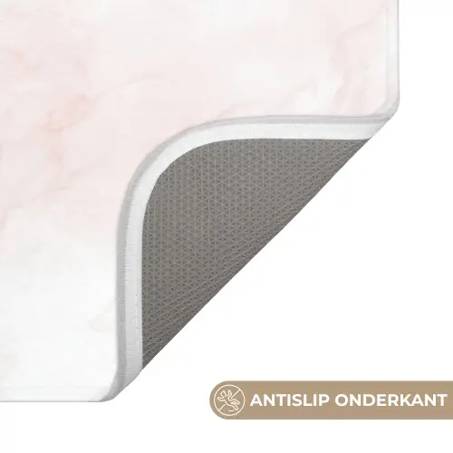 Wolkenstructuur - Roze - Marmer Badmat klein 997 -USP_AntislipNL