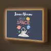 Astronaut - Ruimte - Planeten Light Box met batterij (Wandlamp kind) middel -z3d_website