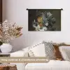 Stilleven met bloemen - Schilderij van Eelke Jelles Eelkema Wandkleed katoen klein -sfeer1