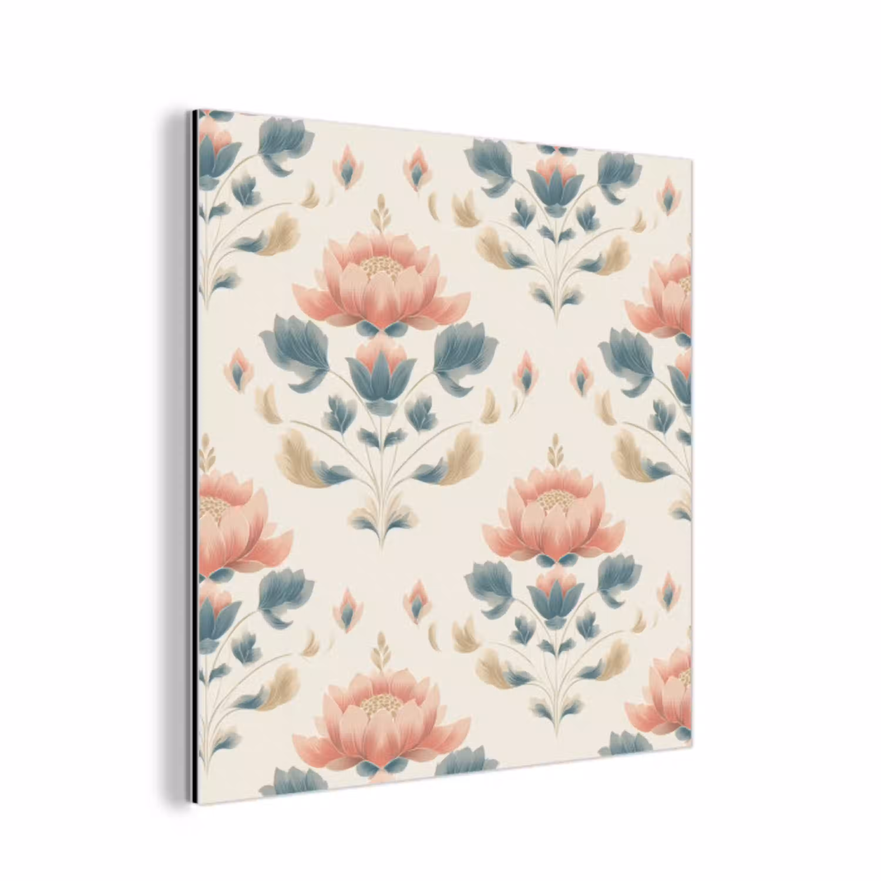 Lotus - Bloemen - Roze aluminium wit klein 46 -3d