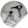 Lakens - Armen - Wijn - Glas Wandcirkel behangsticker klein -3d