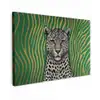 Panter - Zebrapatroon - Groen canvas 2cm klein -z3d