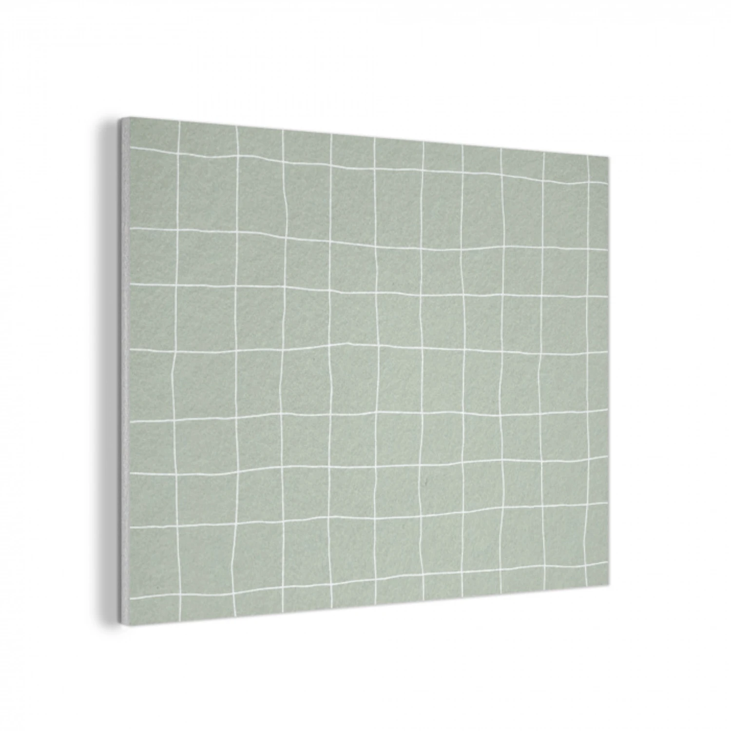 Ruitpatroon - Golvend - Groen PET vilt klein 837 -3d