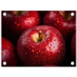 Rood - Appels - Fruit tuinposter los doek klein -3d