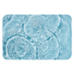 Water - Blauw - bubbels WCmat klein -3d