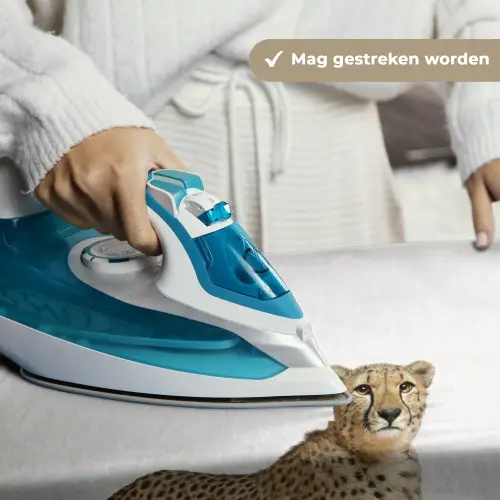 Luipaard - Dieren - Witte achtergrond - Kinderen - Jongens - Meisjes Wandkleed katoen klein -sfeer9