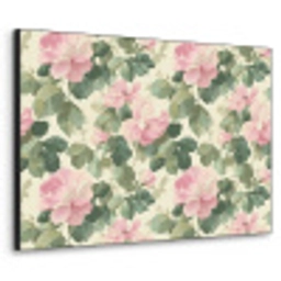 Rozen - Botanisch - Roze Textielframe zwart klein 947 -3d