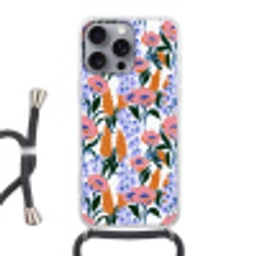 Patroon - Aquarel - Kleurrijk Hoesje iPhone 16 Pro Max met koord klein 804 -3d