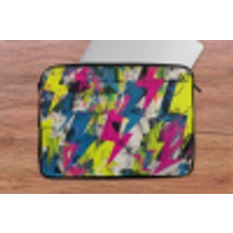 Bliksemschichten - Patroon - Marmer - Kleuren laptophoes neopreen klein -tafel