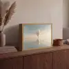 Luchtballon - Wolken - Water - Blauw Light Box met batterij (Wandlamp) middel -sfeer2