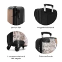 Voetstappen - Vloedlijn - Zee NBS - Handbagage koffer - Volwassenen Unisex middel zzzzzzzbolletjes_FR