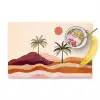 Palmbomen - Abstract - Zon - Heuvels Placemat vinyl groot -zzzproduct_Kitchenyeah-website